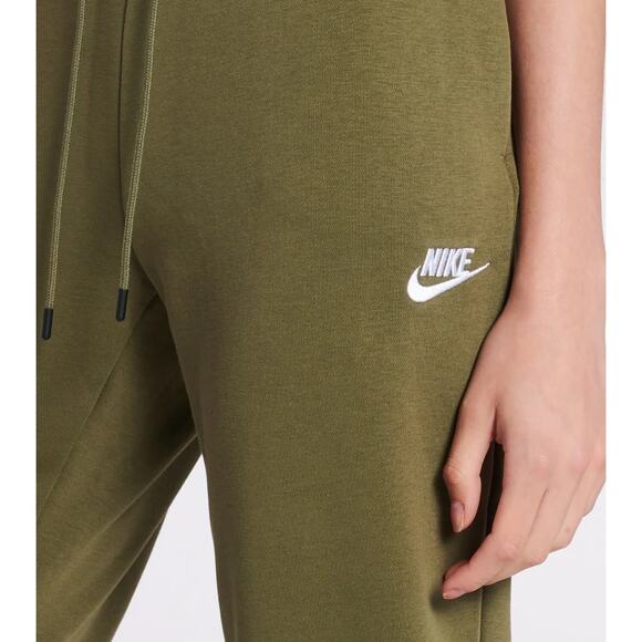 NEW Nike Essential Fleece Pants Olive Green/White Joggers Size XLarge Women's - Picture 6 of 10